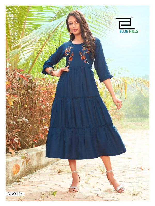 Blue Hiils Celebration 1-Rayon-With-Embroidery-Kurti